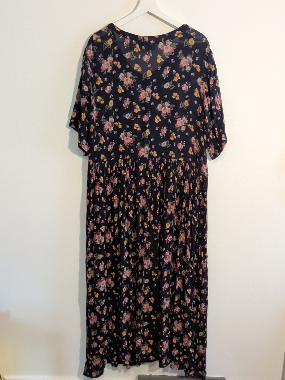 VINTAGE floral maxi dress - size large - Picture 6 of 7